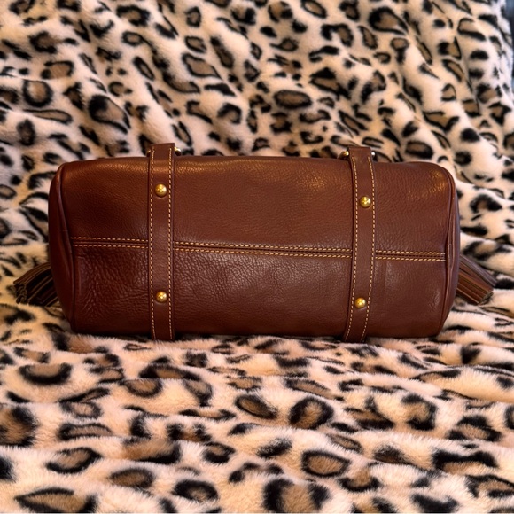 Dooney & Bourke Medium Florentine Satchel in Chestnut - Picture 7 of 10